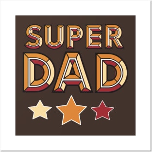 Golden Super Dad Posters and Art